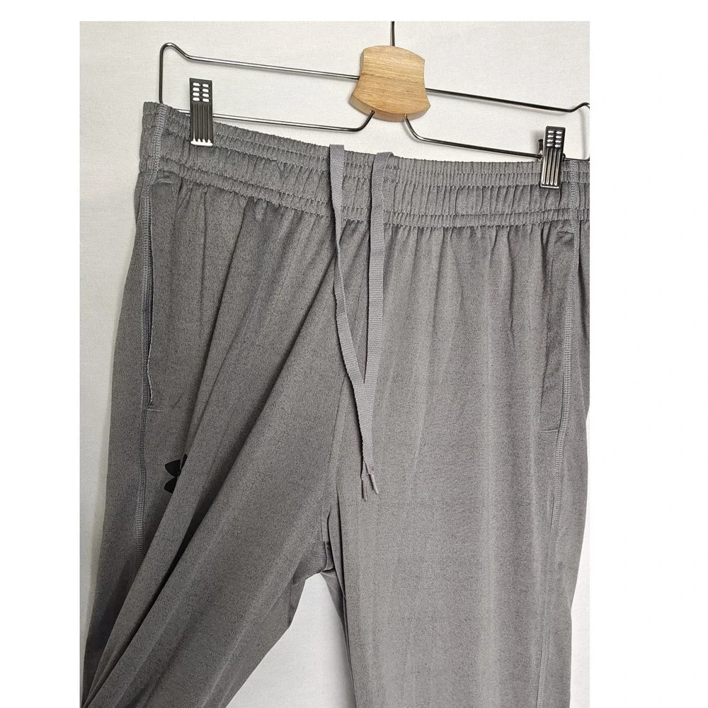 Under Armour Light Sweatpants Gray Loose Fit Zipper Ankle Athletic Joggers Large